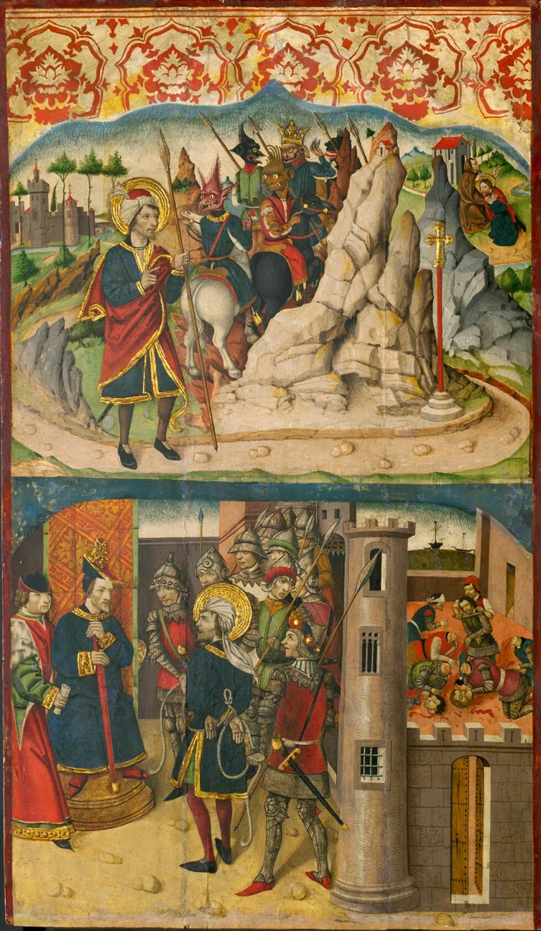 Original artwork for the Saint Christopher Meets Satan; Saint Christopher before the King of Lycia jigsaw puzzle