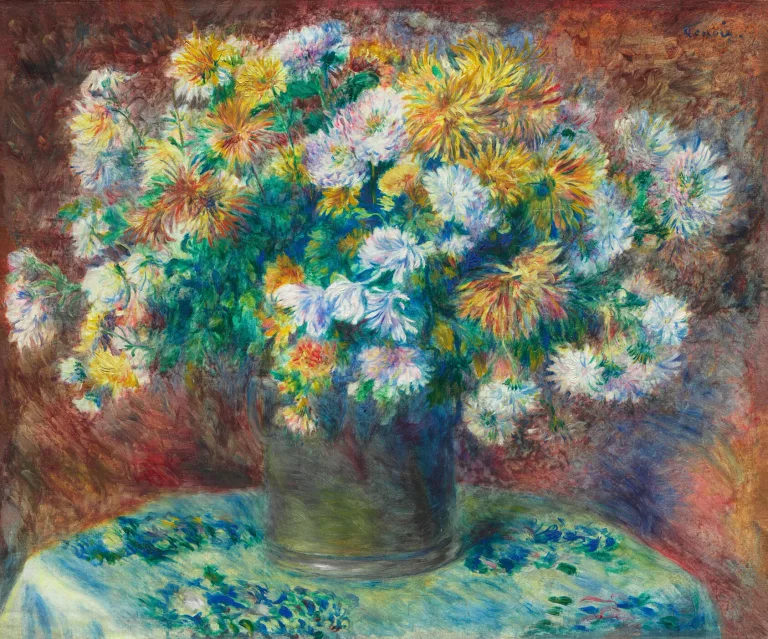 《菊花》拼图的原始作品