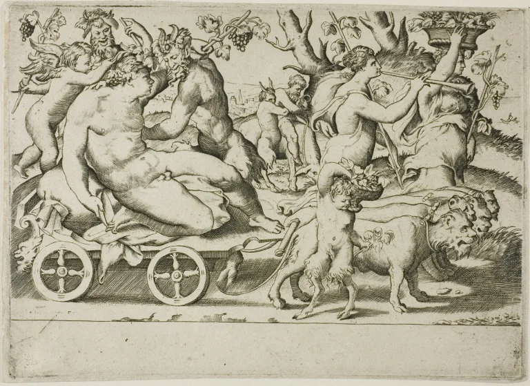 Original artwork for the The Triumph of Bacchus jigsaw puzzle