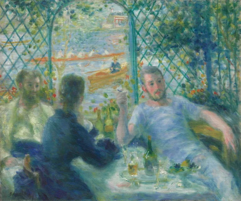 Obra original del rompecabezas Almuerzo en el restaurante Fournaise (El almuerzo de los remeros)